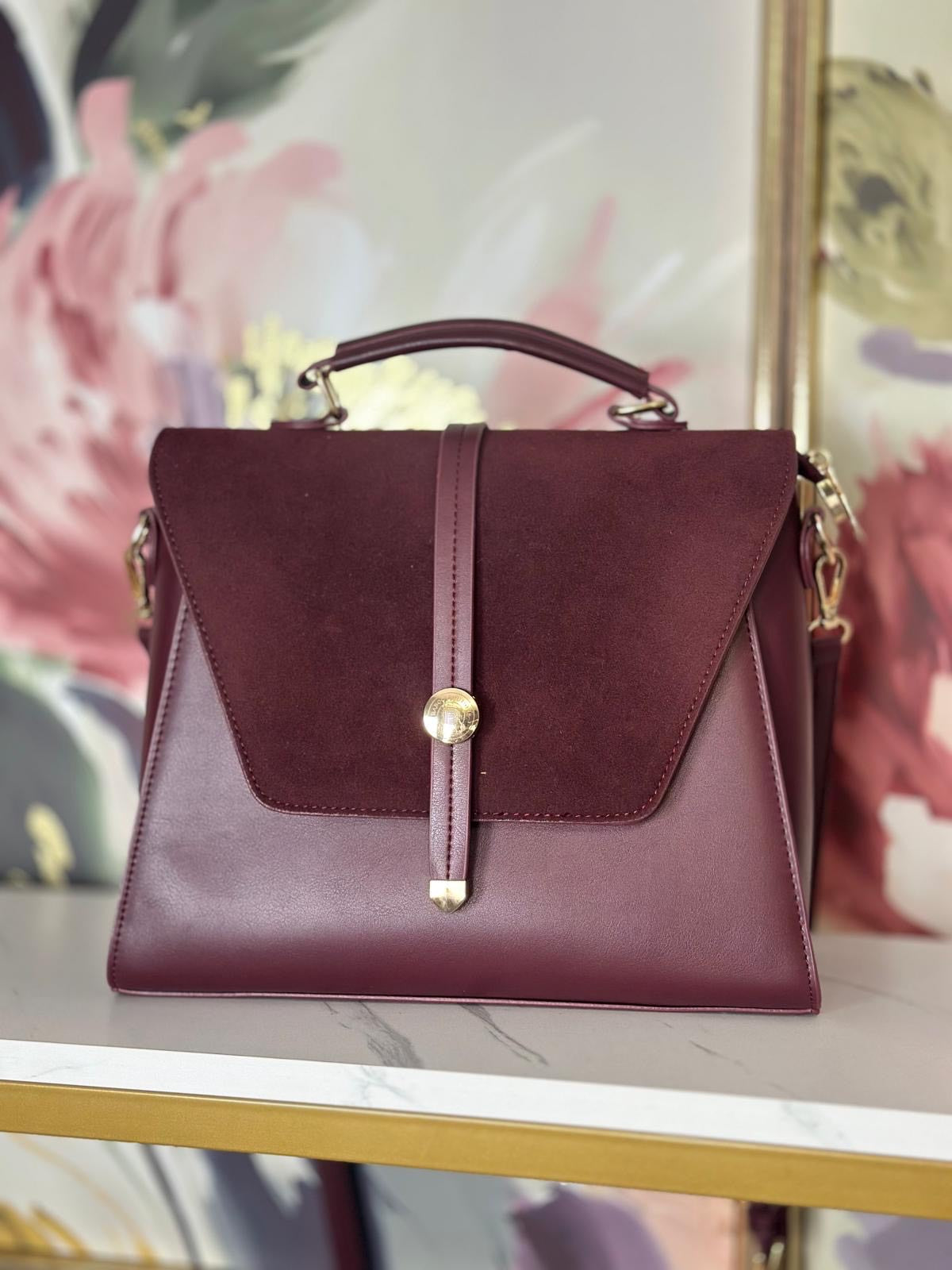 Baboo Luxury PU Leather Bag - with Gold Accent Closure